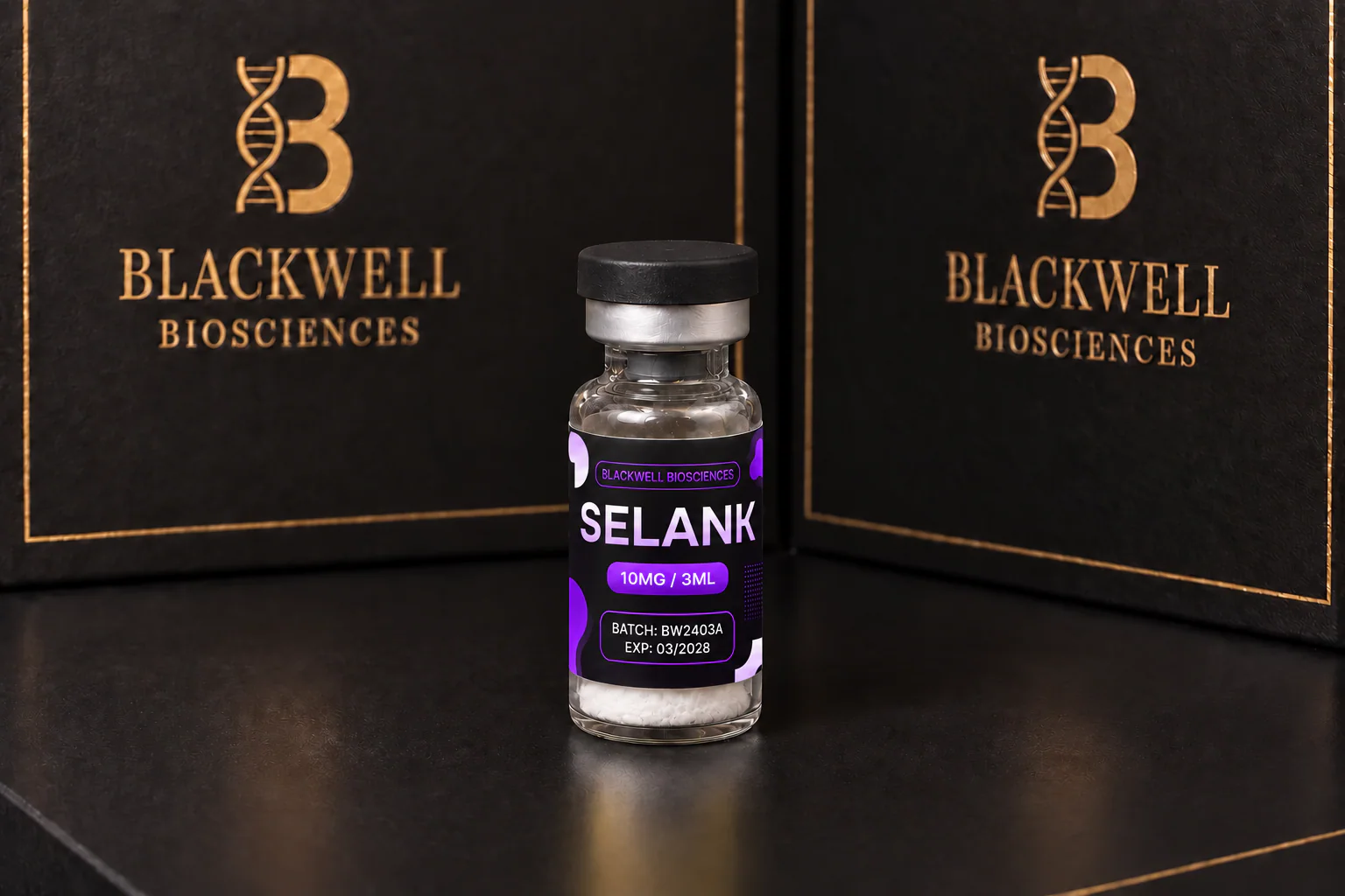 Selank research vial